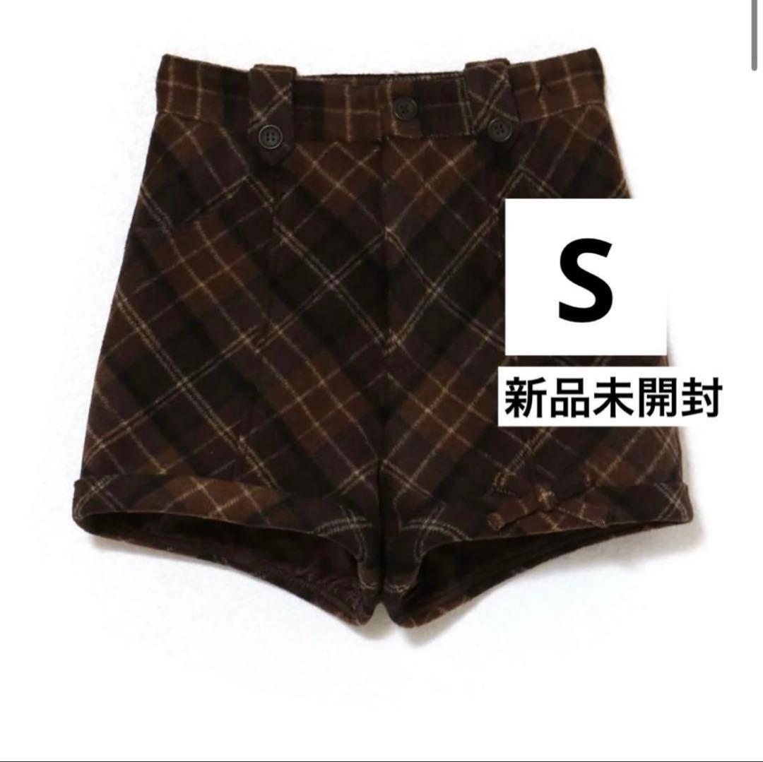 【andmary】Ribbon check mini pants