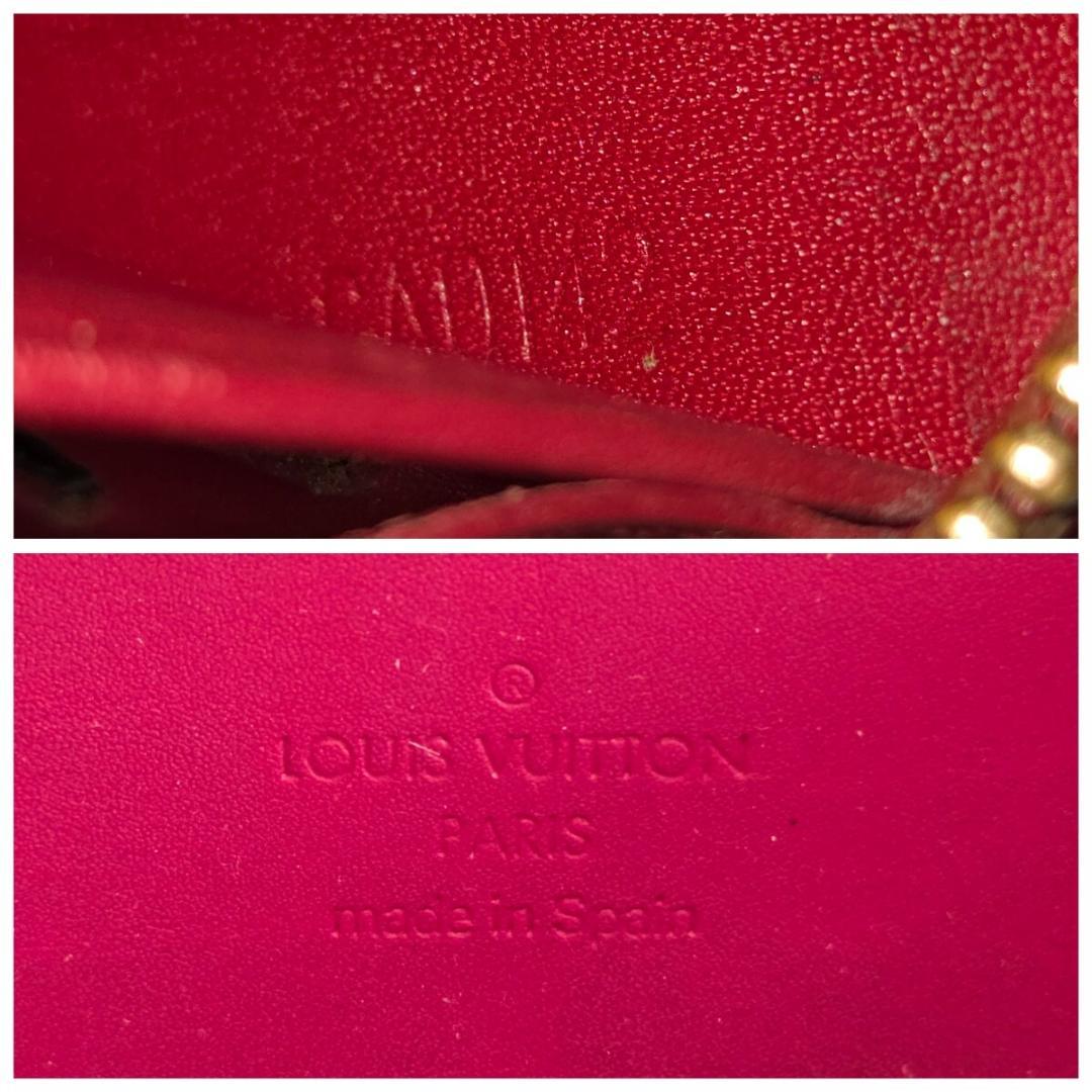 ルイヴィトン ヴェルニ ジッピーウォレット 長財布 モノグラム エナメル レッド