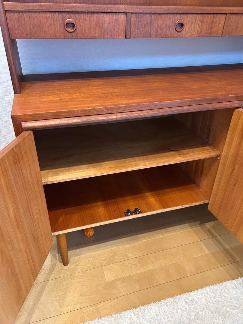 北欧チークビンテージキャビネット ブックシェルフ