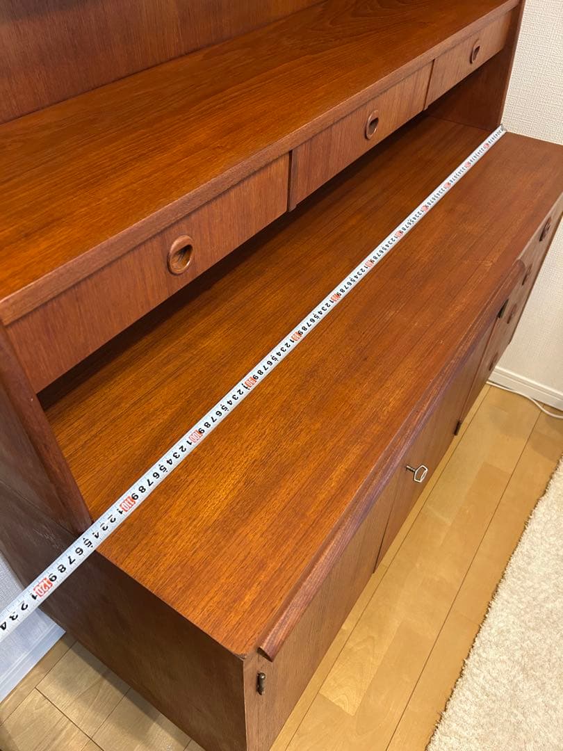 北欧チークビンテージキャビネット ブックシェルフ