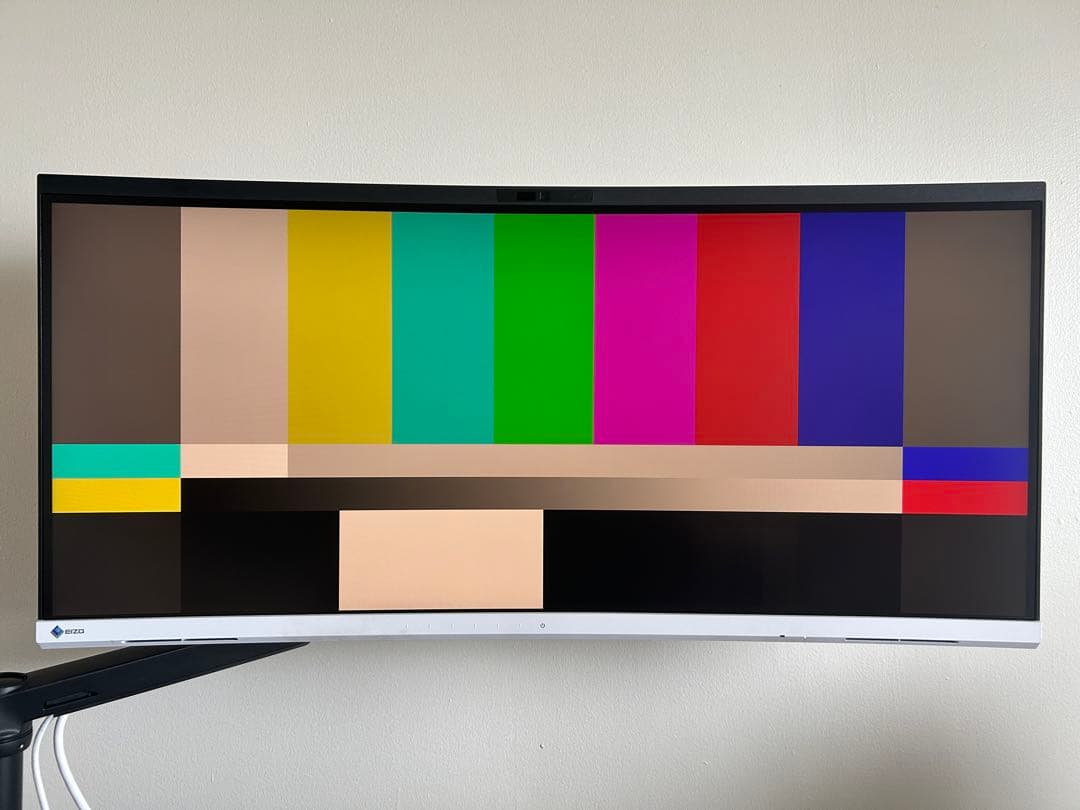 【超美品】EIZO ウルトラワイド モニター EV3450XC-WT　USB-c