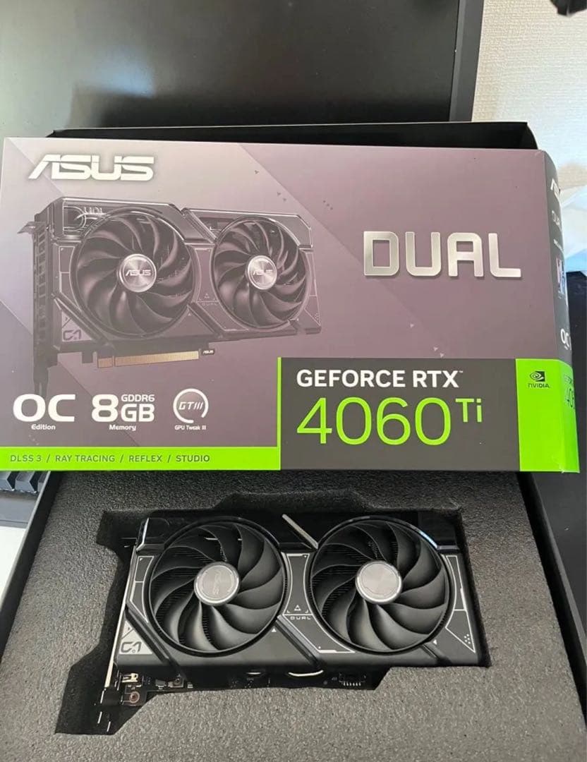 グラフィックボード・グラボ・ビデオカード ASUS GeForce RTX 4060 Ti OC 8GB