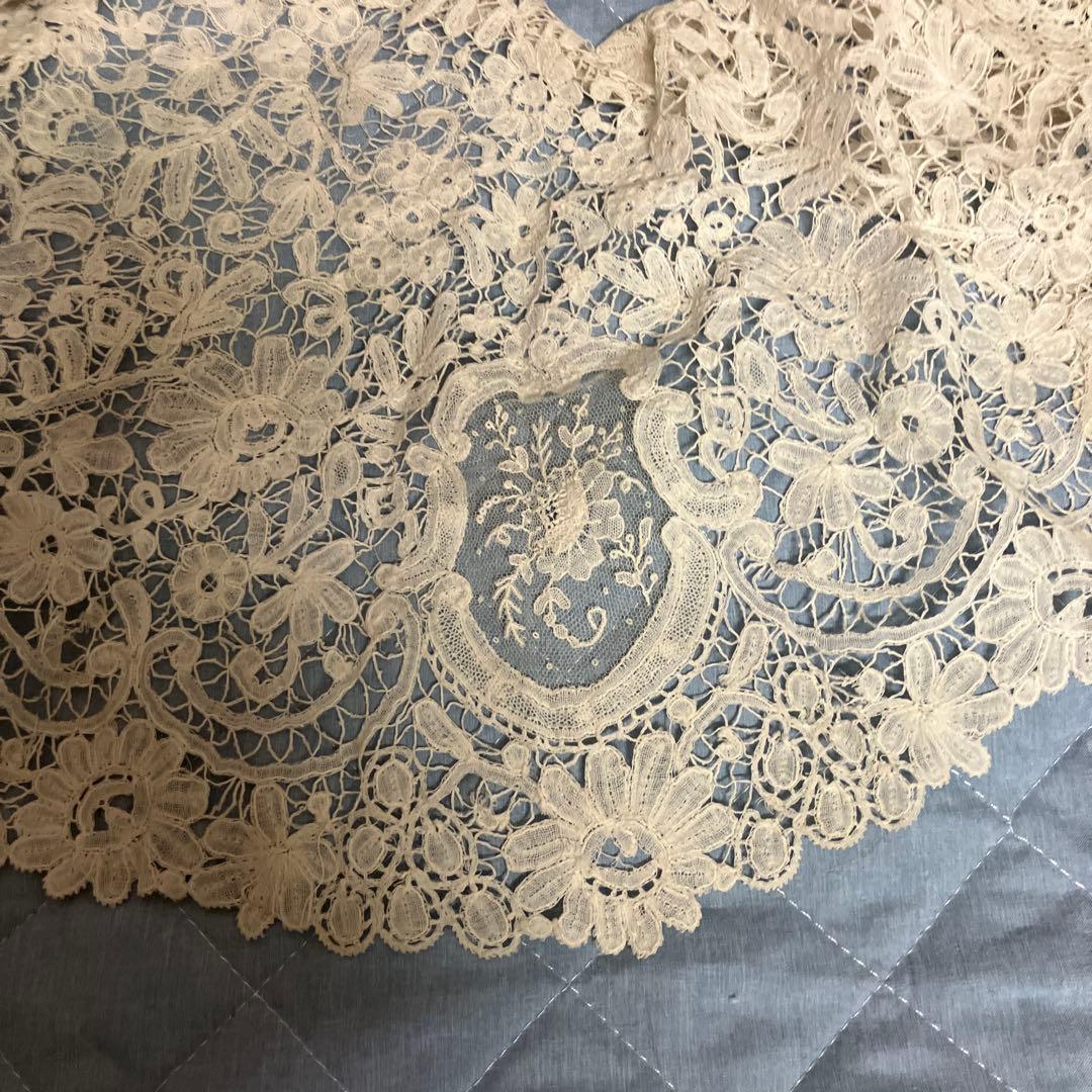 フランスアンティークレースの襟