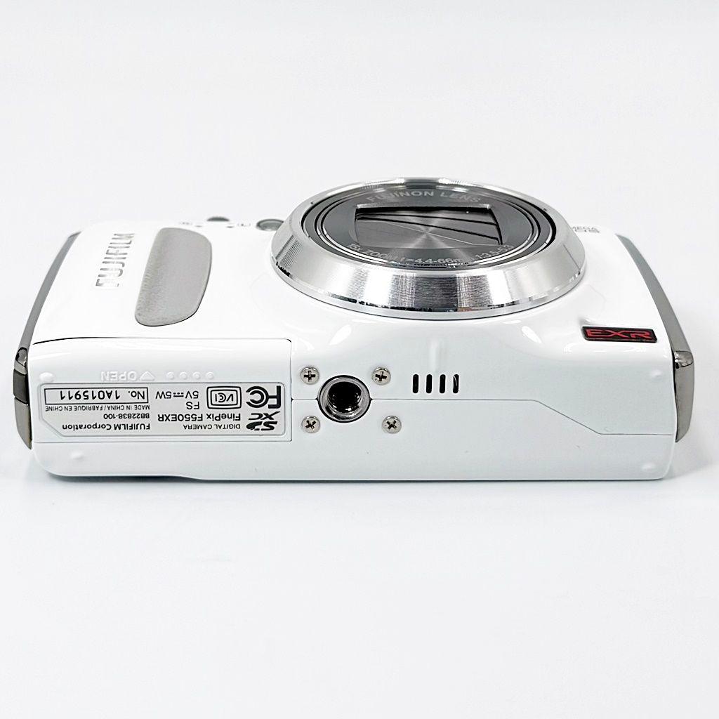 【美品】フジフイルム FinePix F550EXR ホワイト コンデジ カメラ