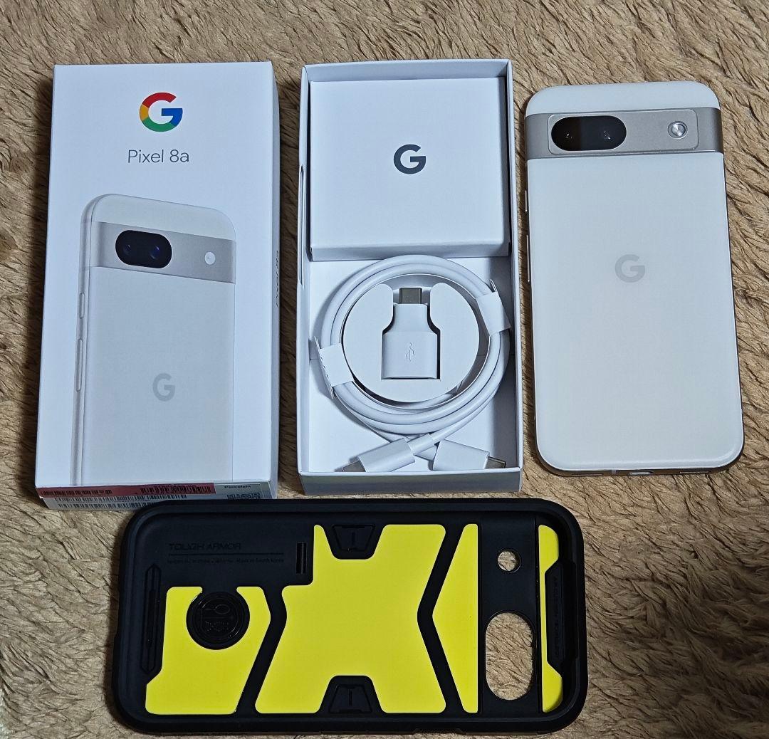 Google Pixel 8a 美品　ポーセリン　spigen グーグルピクセル
