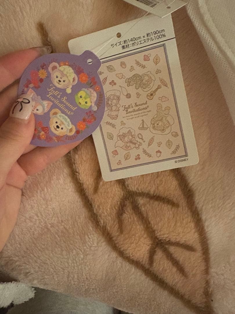 ダッフィーフレンズ　毛布 フォールズサウンドインビテーション