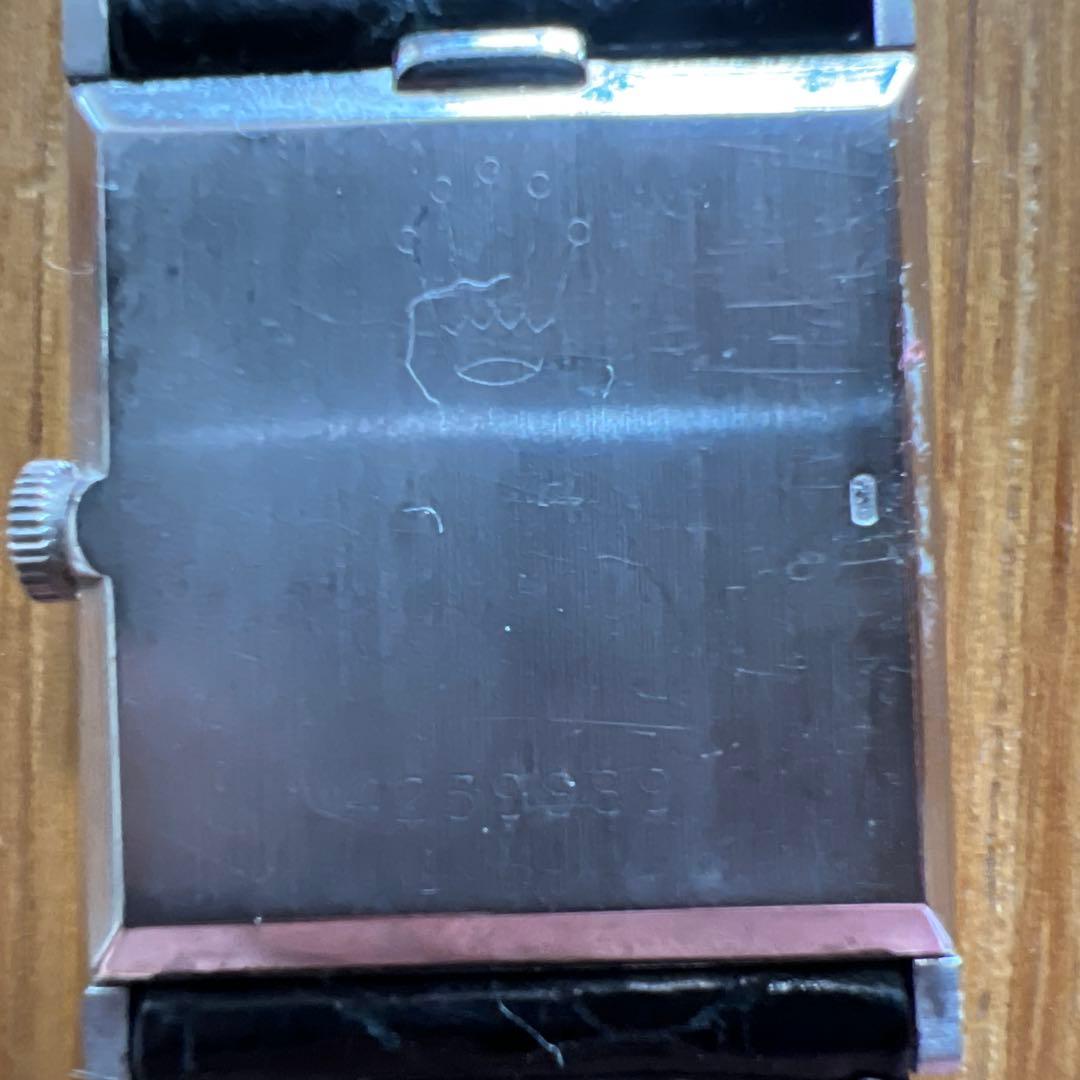 ROLEX Cellini ブラックレザーバンド時計