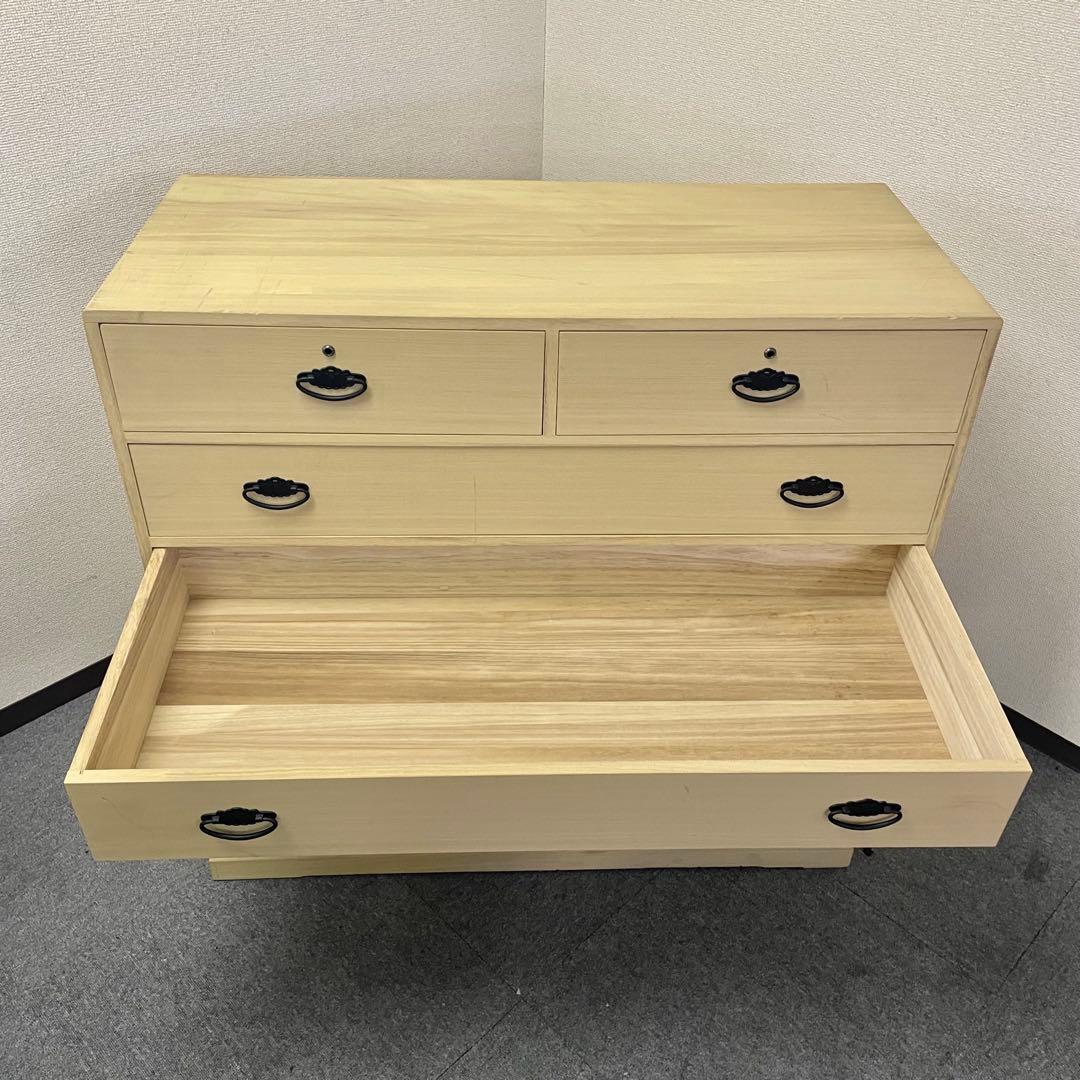 桐タンス 天然木 6段 日本製 高塚桐材商店 和箪笥 チェスト　M