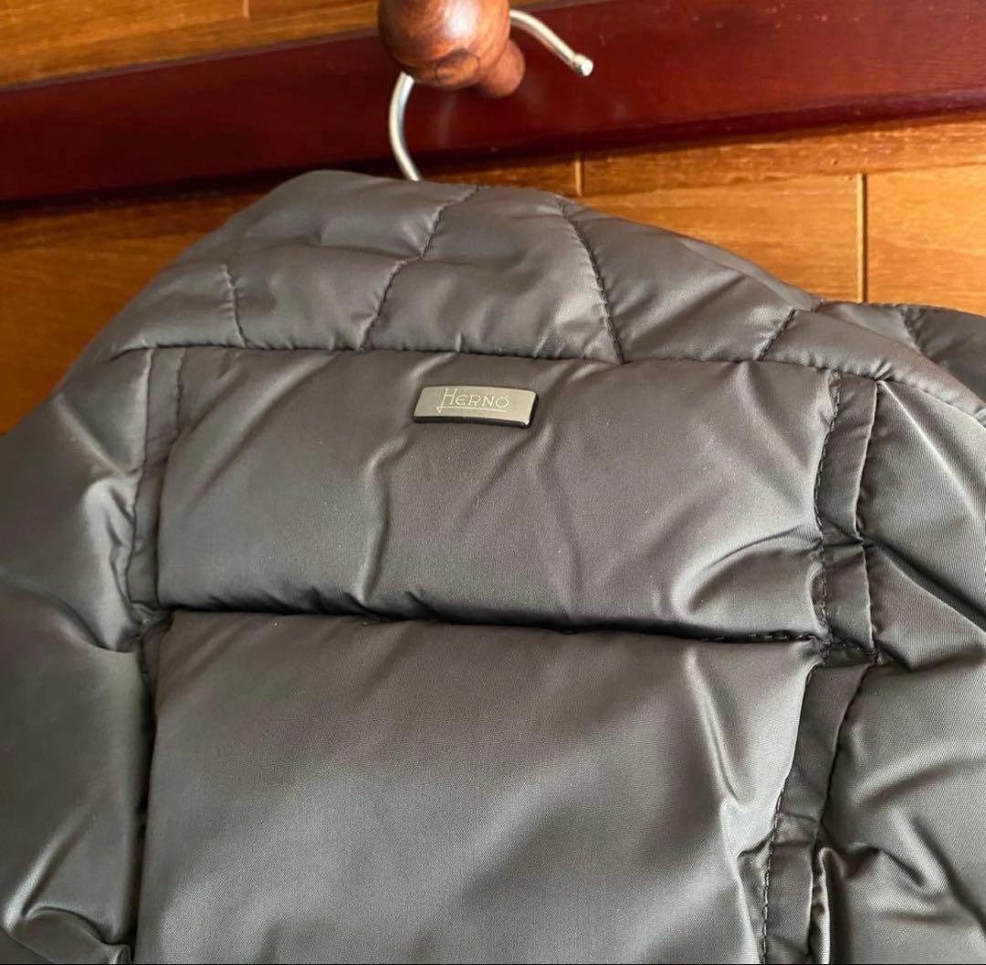 新品　未使用【HERNO】ヘルノ 4ポケット ダウンコート グレー サイズ52