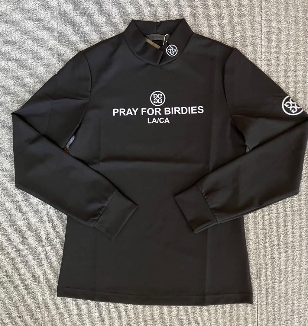 G/FORE ジーフォア レディース Mサイズモックネックロングスリーブ 黒色