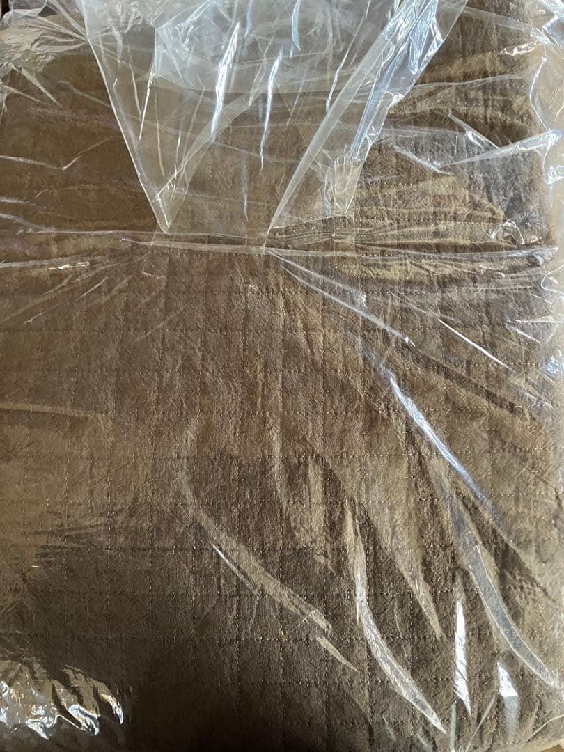 キルティングラグ ブラウン 205x245 cm