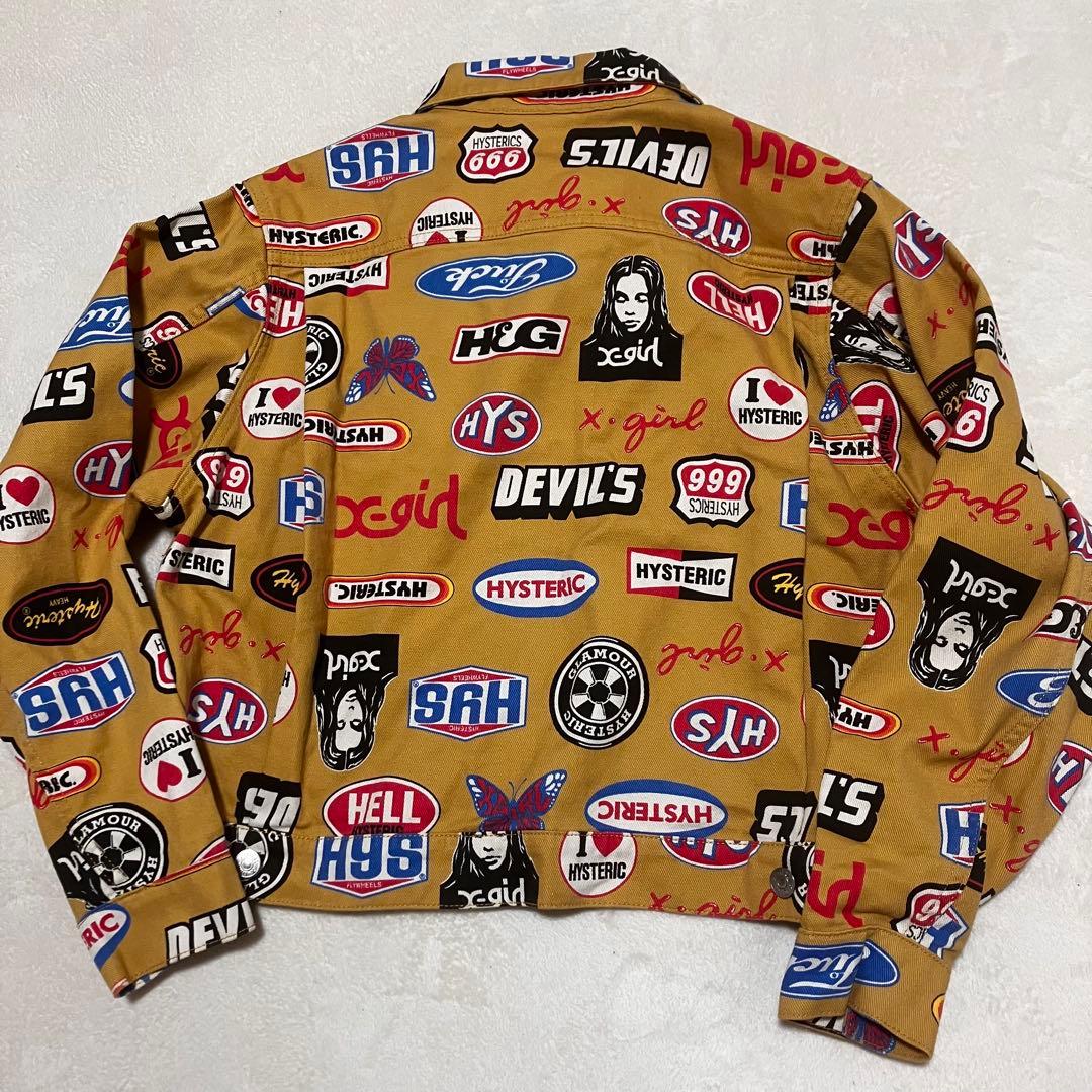 希少✨ヒステリックグラマー ×エックスガール デニムジャケット 総柄 y2k