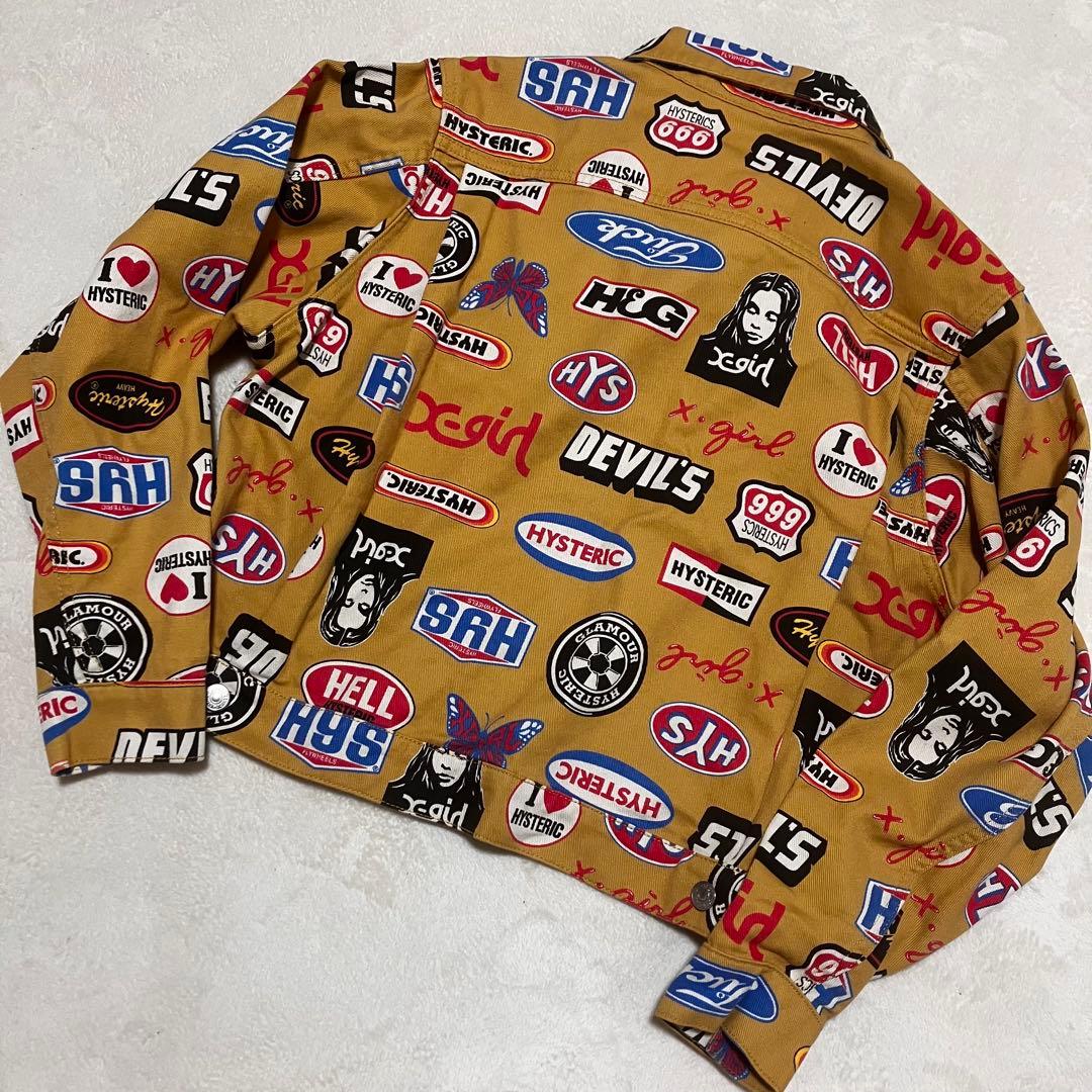 希少✨ヒステリックグラマー ×エックスガール デニムジャケット 総柄 y2k
