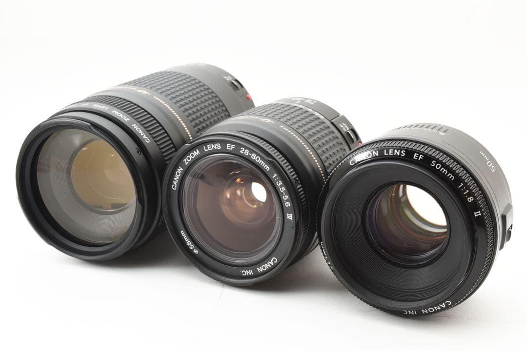 デジタル一眼レフカメラcanon kiss x10標準&望遠&単焦点レンズセット