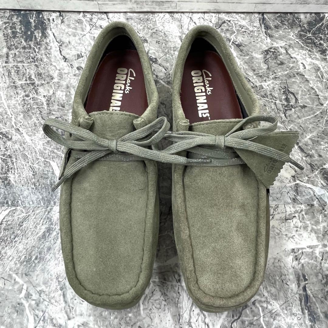 【新品】 クラークスオリジナル ワラビー GTX 24.5相当 グリーン