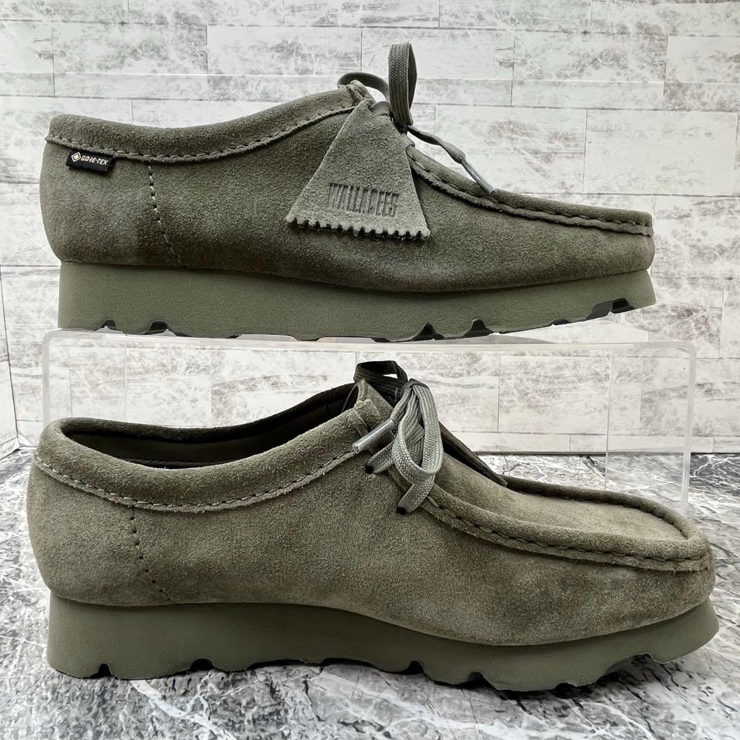 【新品】 クラークスオリジナル ワラビー GTX 24.5相当 グリーン