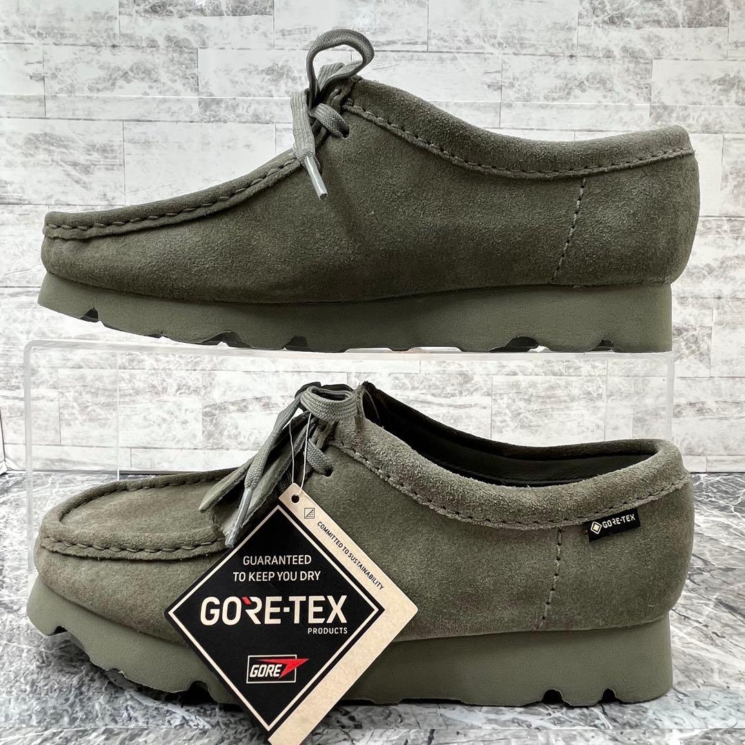 【新品】 クラークスオリジナル ワラビー GTX 24.5相当 グリーン