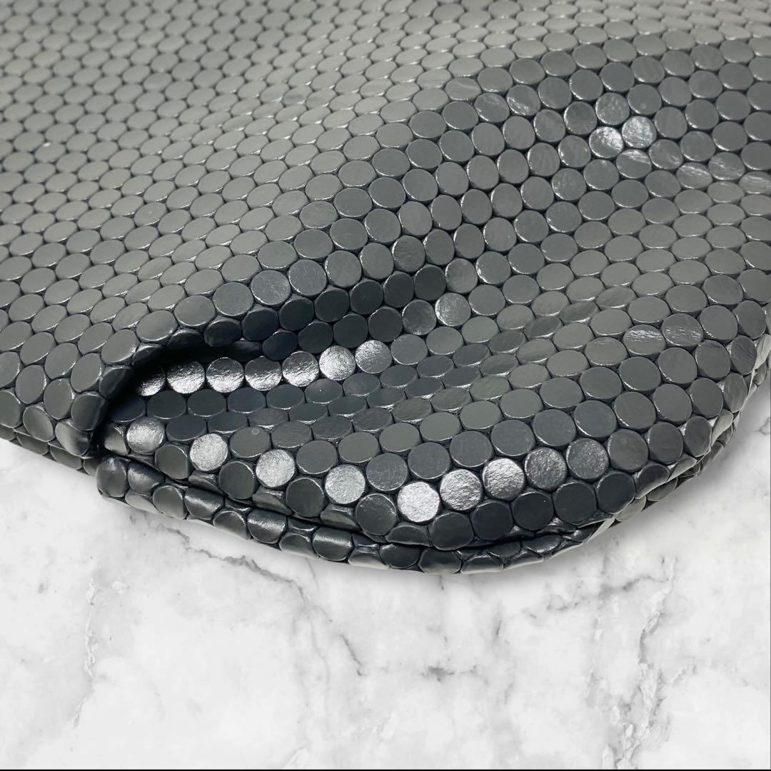 未使用 ヒロコハヤシ カルディナーレ クラッチバッグ チャコールグレー バッグ