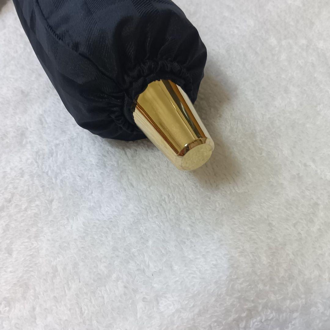 【新品未使用】DAKS 晴雨兼用日傘 ジャガードチェック ブラック 折りたたみ傘