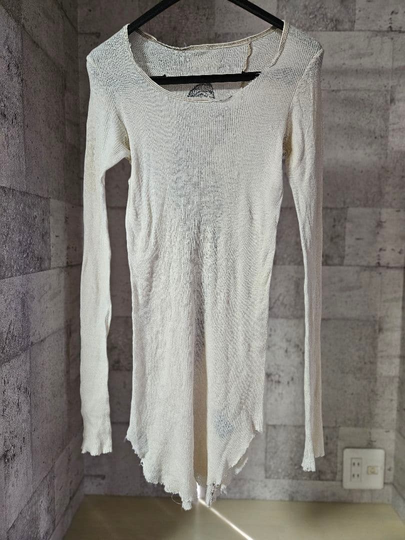 IFSIXWASNINE バックプリントウイングリブカットソー