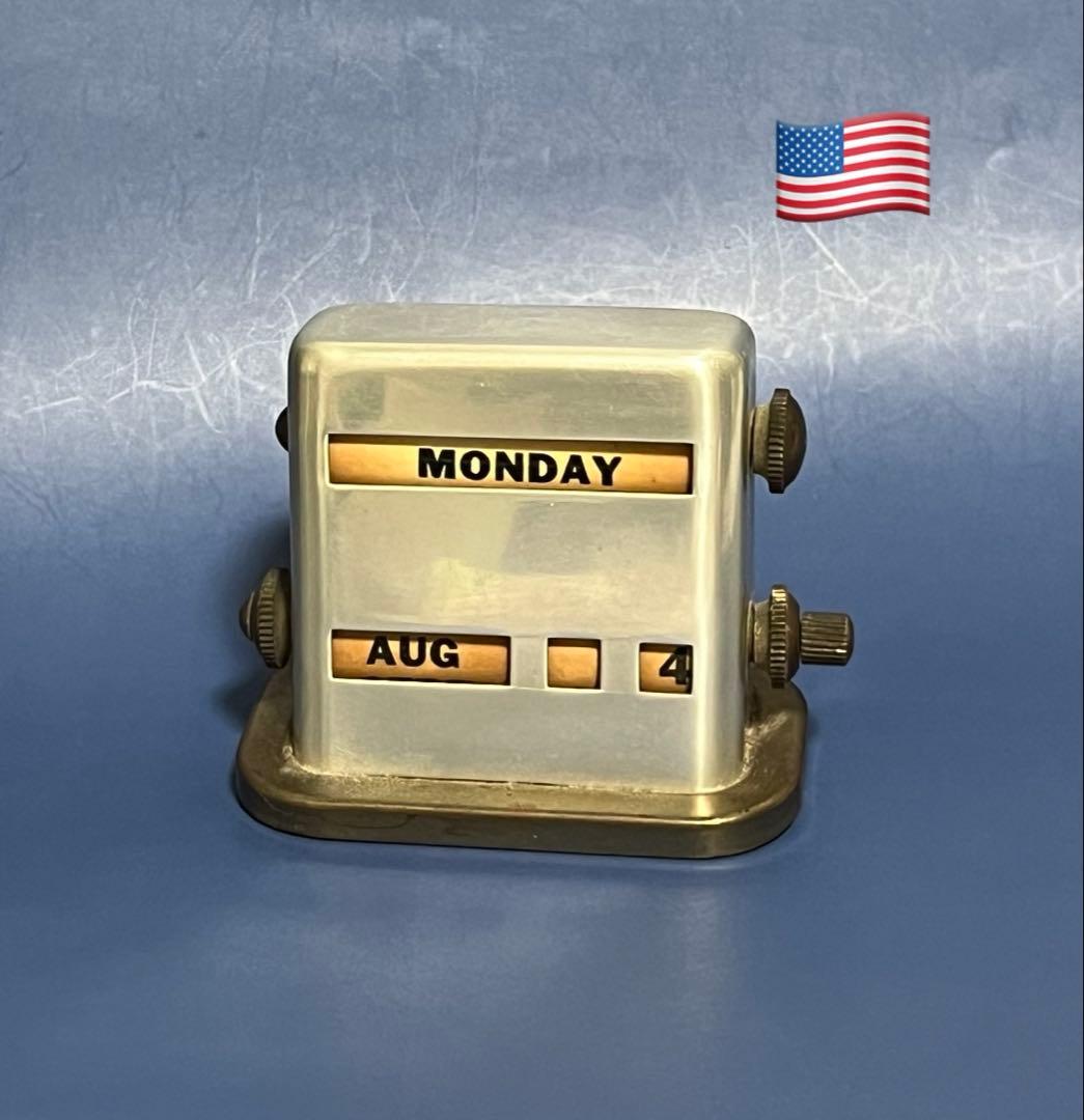 【美品】ヴィンテージ　コンパクト万年カレンダー