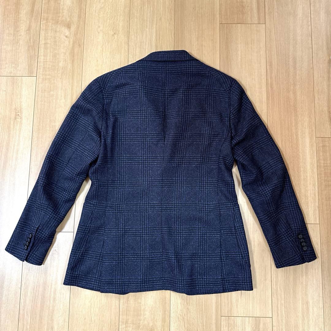 【TAGLIATORE】ネイビー チェック柄 ダカール ジャケット