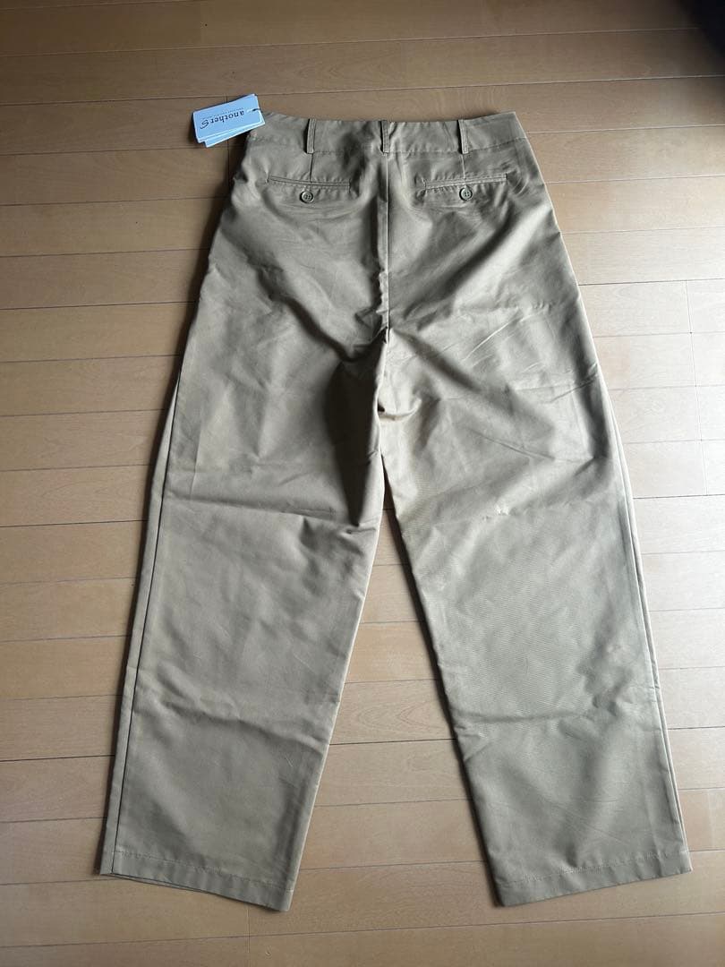 新品・未着用 ANOTHER S タック入りワイドチノパン