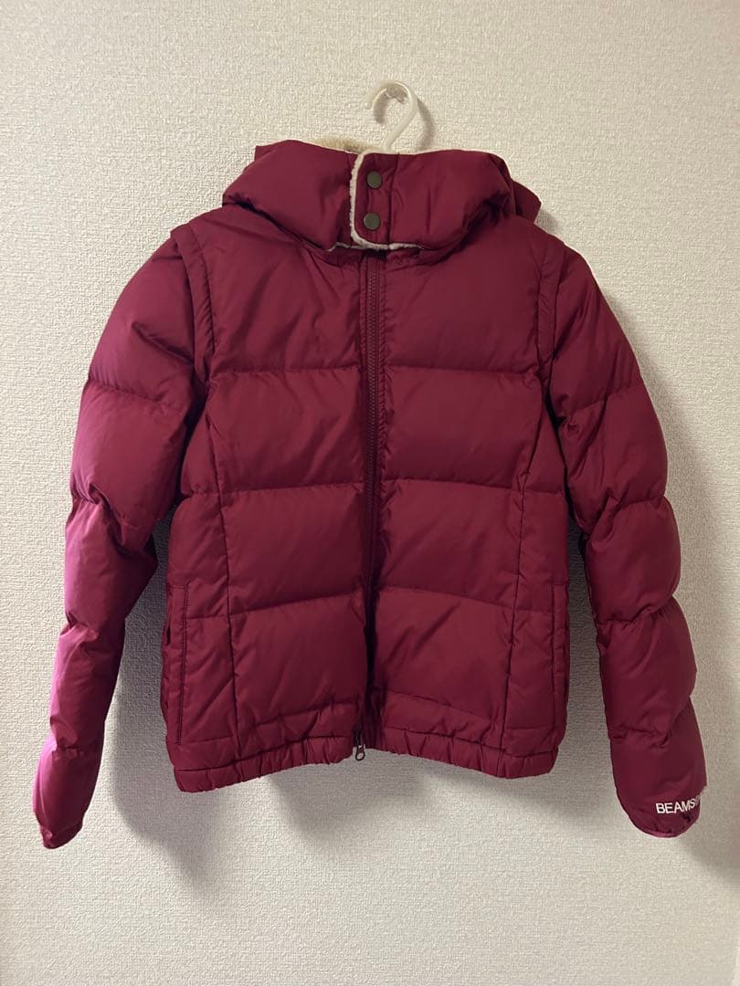 美品 beamsゴルフ ダウン ベスト Mサイズ