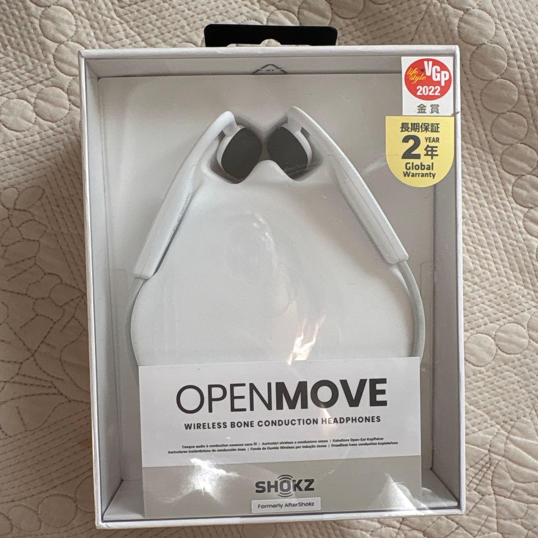 SHOKZ OPENMOVE 骨伝導イヤホン ホワイト