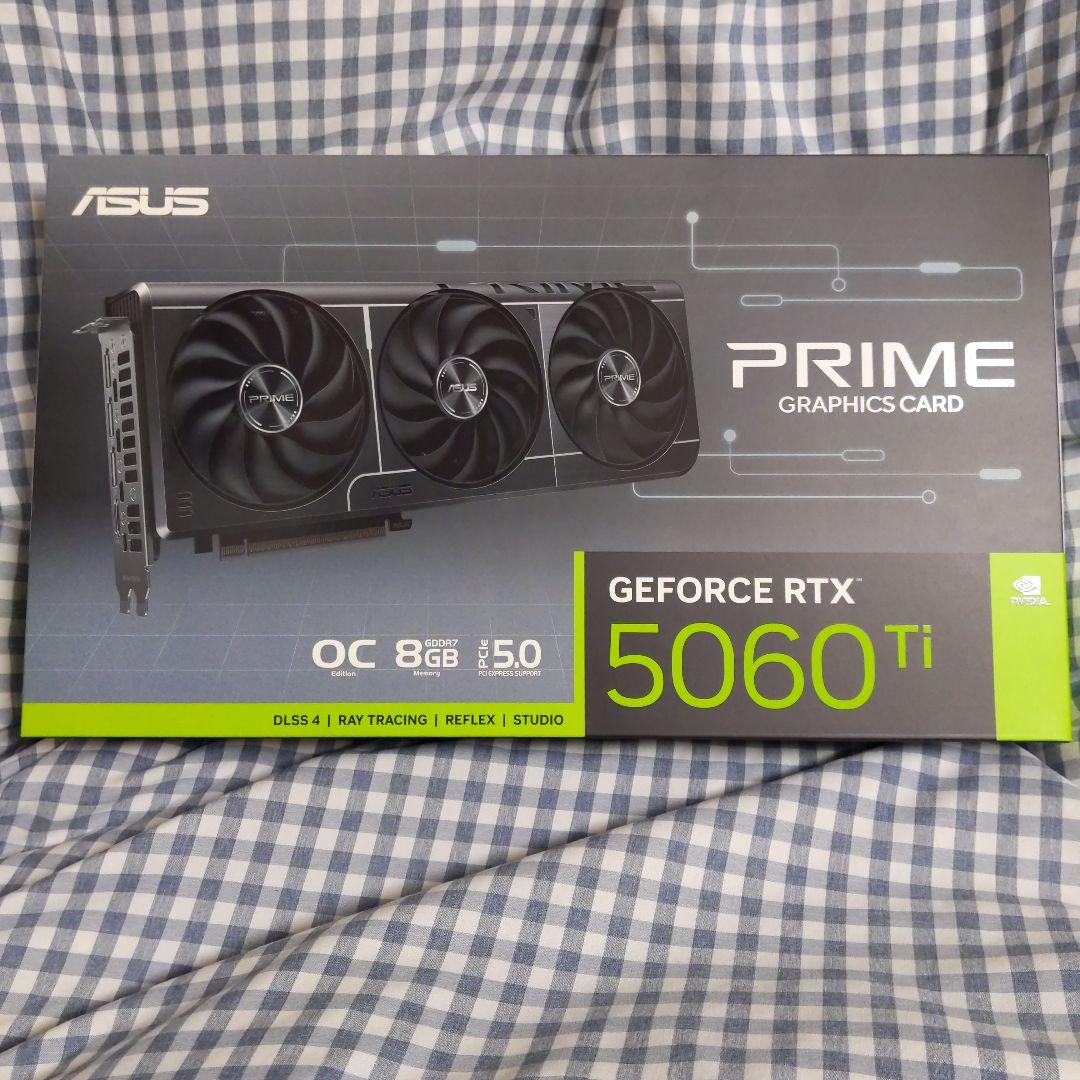 グラフィックボード・グラボ・ビデオカード ASUS PRIME NVIDIA GEFORCE RTX 5060Ti 8G