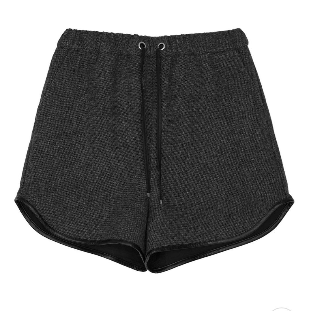 AMERI UND TWEED BOXER SHORTSチャコールグレー新品M
