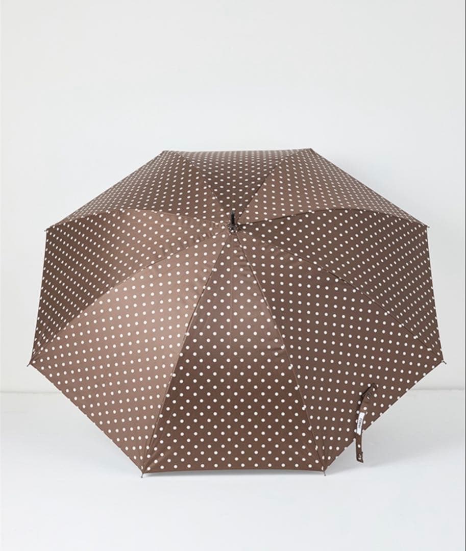 Forme 東原亜希 晴雨兼用傘 ブラウンドット