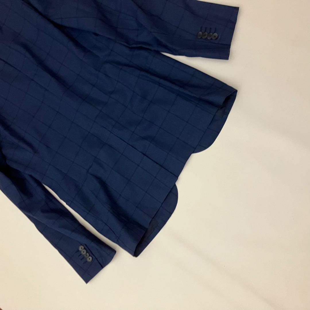 ✨未使用級✨SHIPS ロロピアーナ　テーラード　ウィンドペン　ネイビー　高級