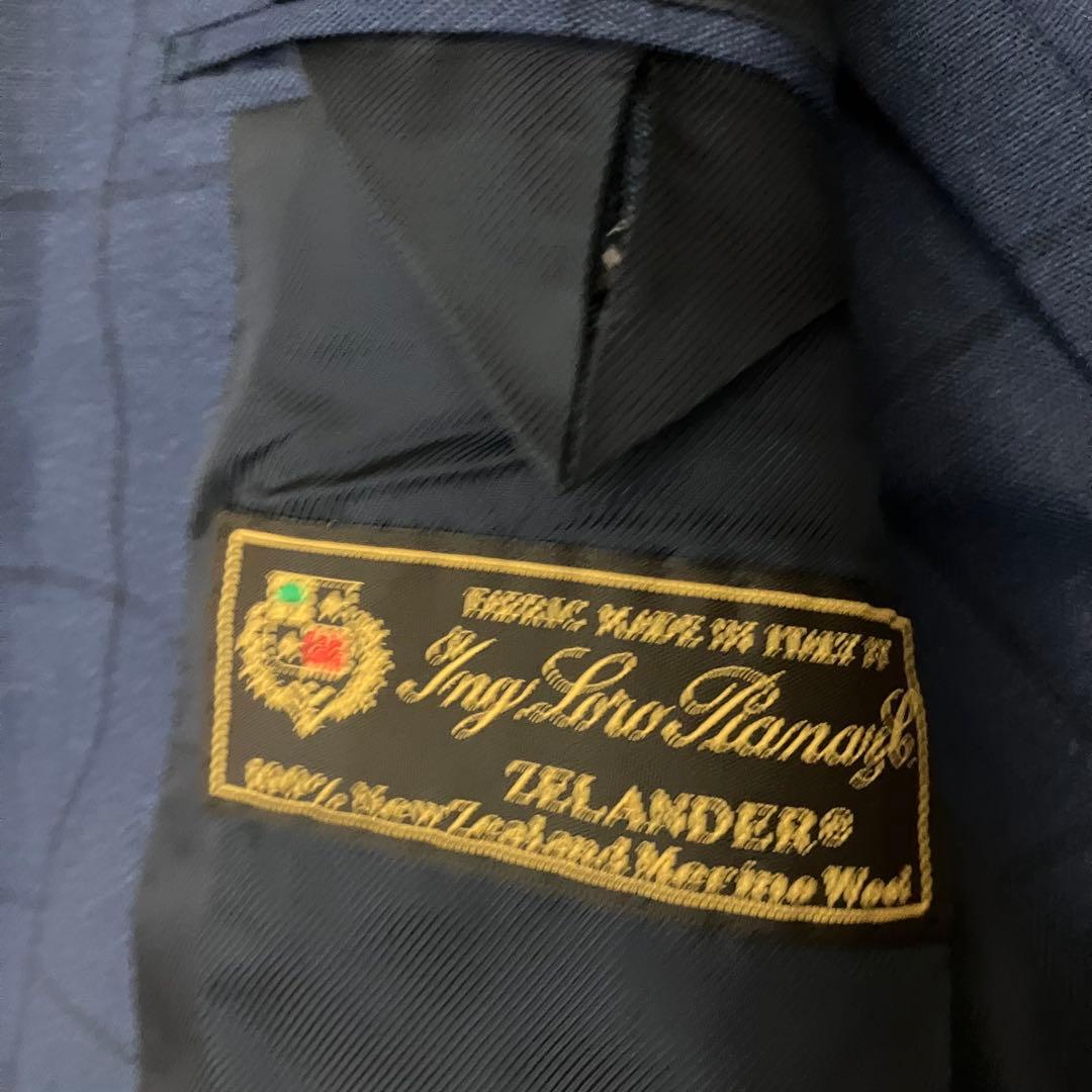 ✨未使用級✨SHIPS ロロピアーナ　テーラード　ウィンドペン　ネイビー　高級