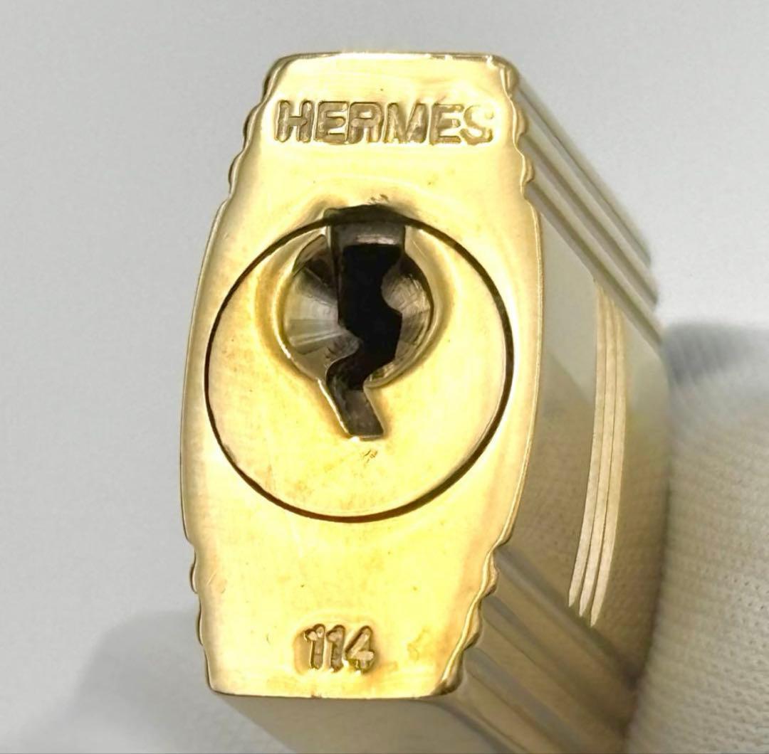 HERMES エルメス カデナ　24Kメッキ　No.114　114番　鍵付き