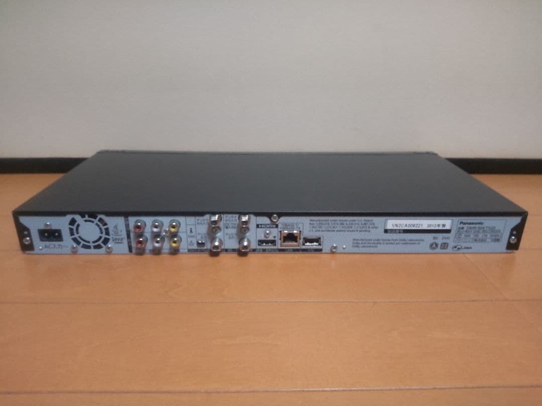 パナソニック　DIGA DMR―BWT520 500GB→1TB プチメンテ済み