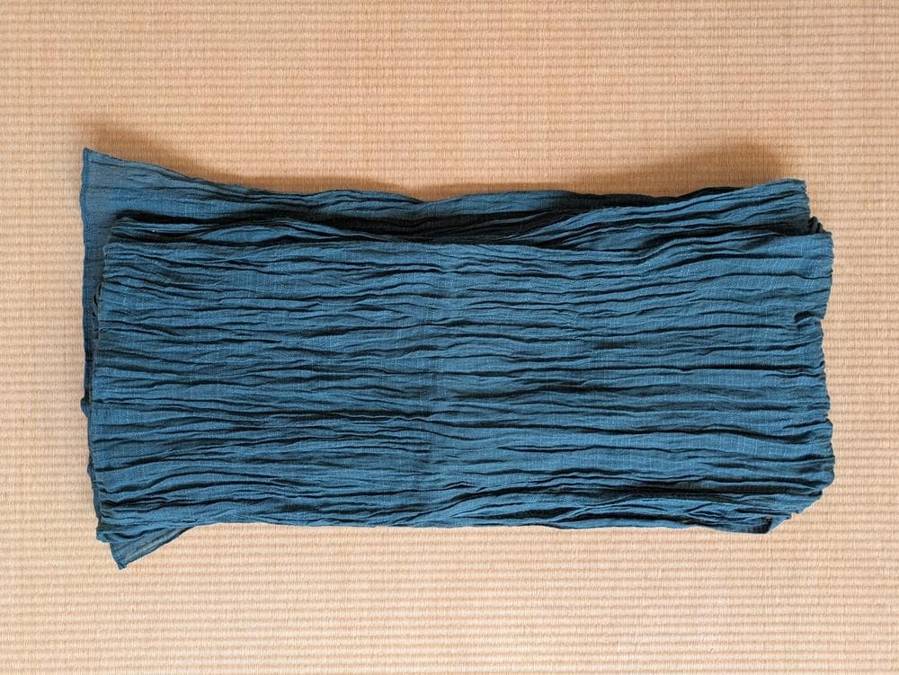 竺仙　小千谷縮　【麻兵児帯】緑