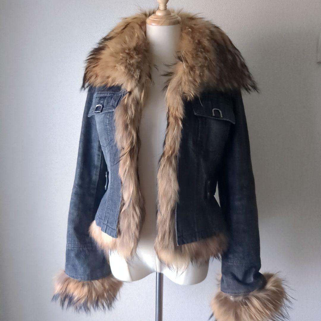 EPOCA リアルファー デニムジャケットラクーン おしゃれ