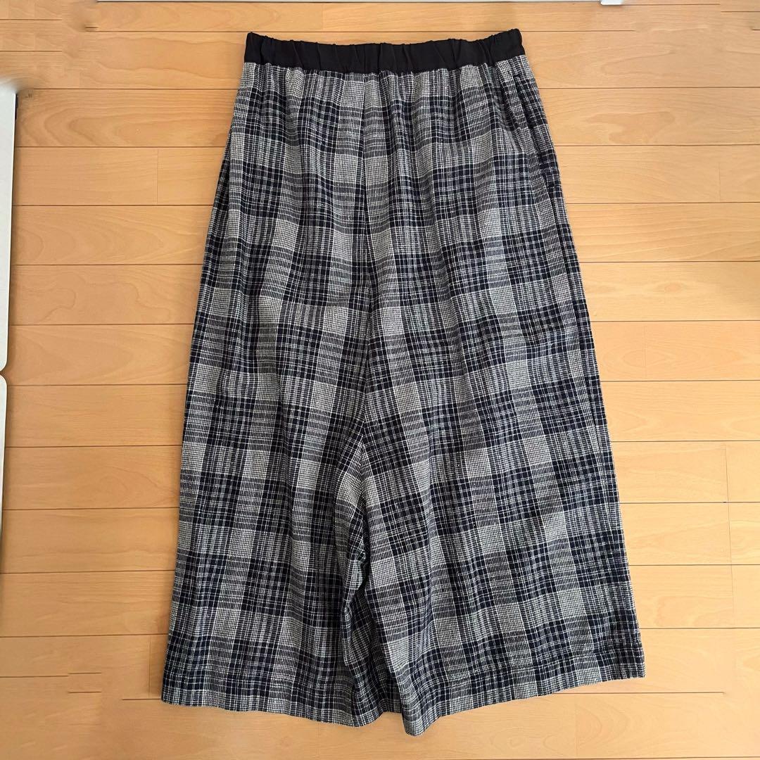 未使用 vm ヴーム 2024SS ワイドタックパンツ チェック パラスパレス