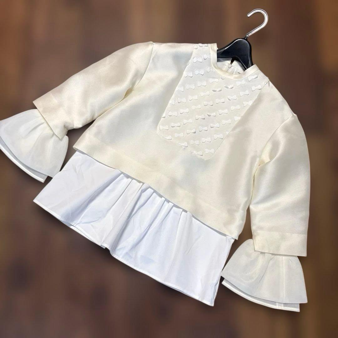 【週末限定価格】yori キティリボンボザムブラウス 36