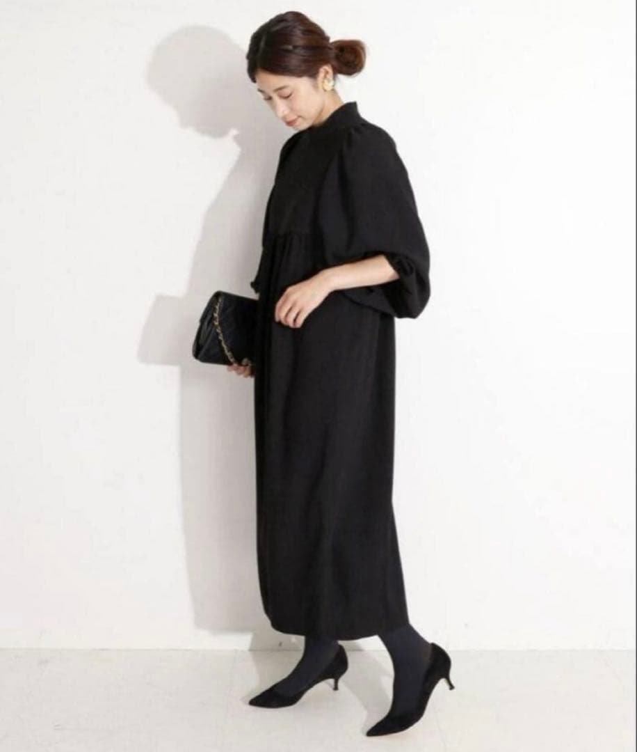 vermail par iena アセテートバックサテンジョーゼットワンピース