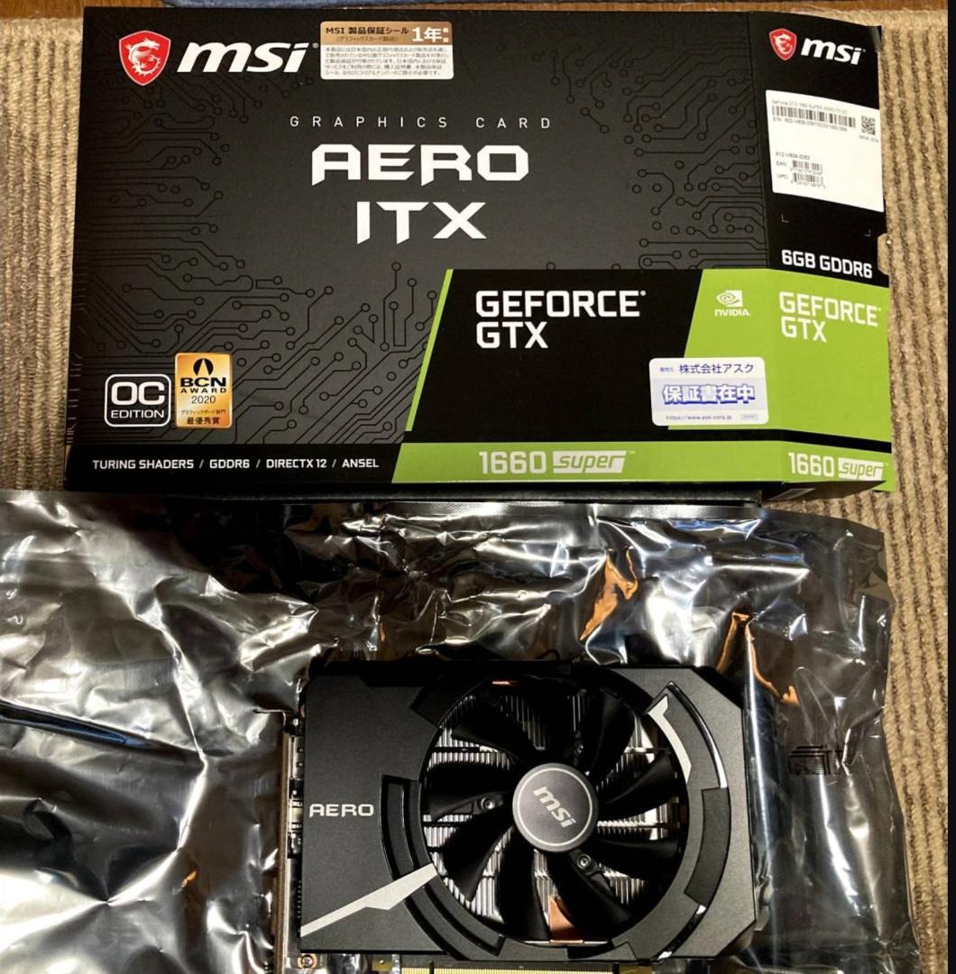 グラフィックボード・グラボ・ビデオカード GTX 1660 SUPER AERO ITX OC Graphics Card