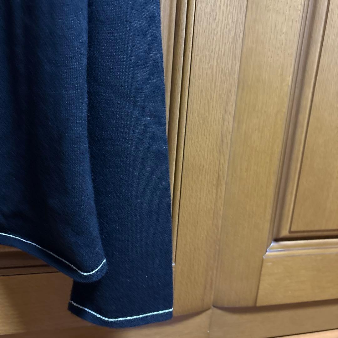 エルメスHERMESメンズカシミアと綿　混ニット　ブラックＭ