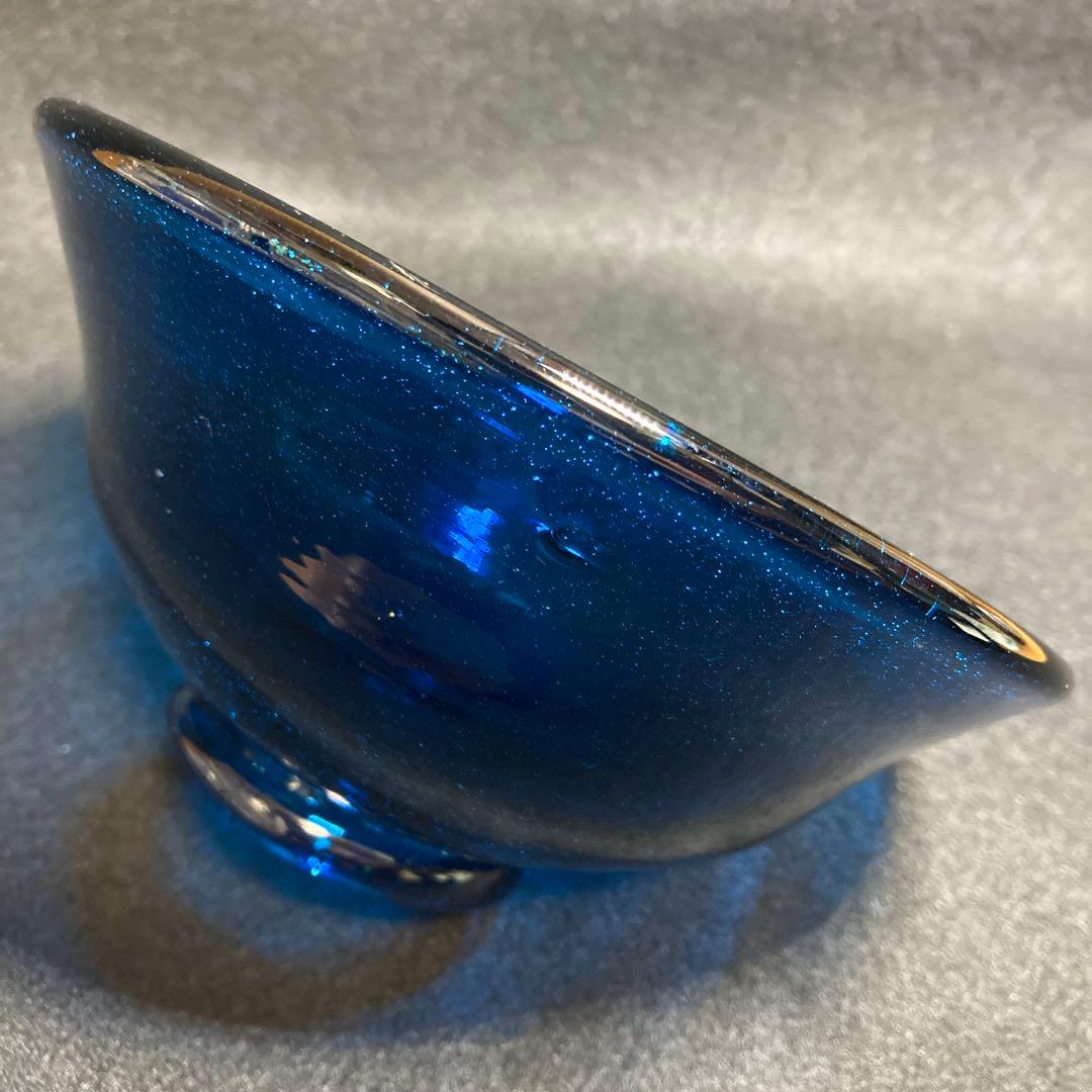 倉敷ガラス 小谷眞三 小谷真三 茶碗 吹きガラス 気泡