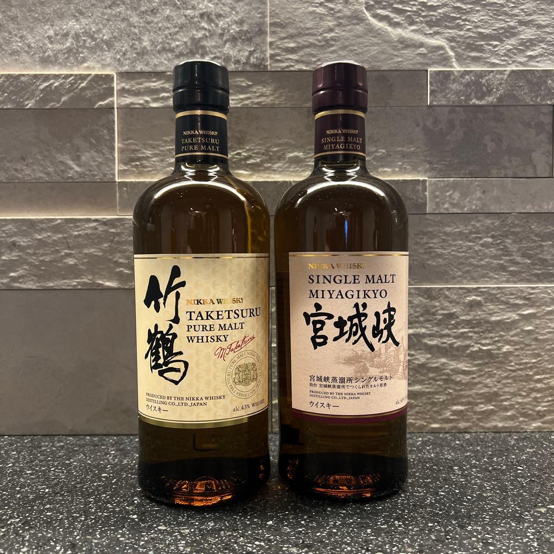 TAKETSURU 竹鶴&MIYAGIKYO 宮城峡 ウイスキーセット700ml