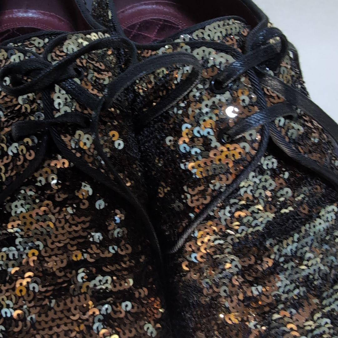 美品❀D＆G豪華絢爛❀スパンコールドレスレザーシューズ