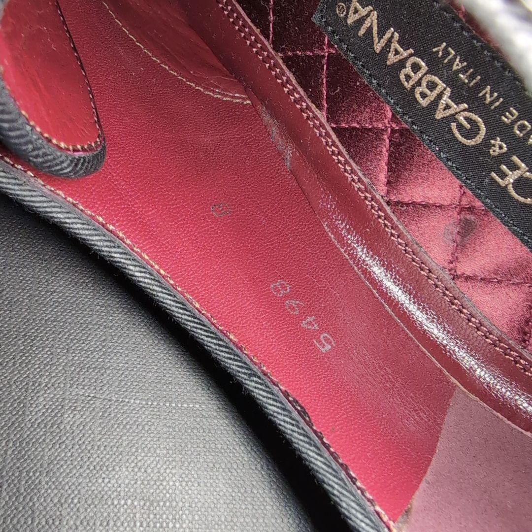 美品❀D＆G豪華絢爛❀スパンコールドレスレザーシューズ