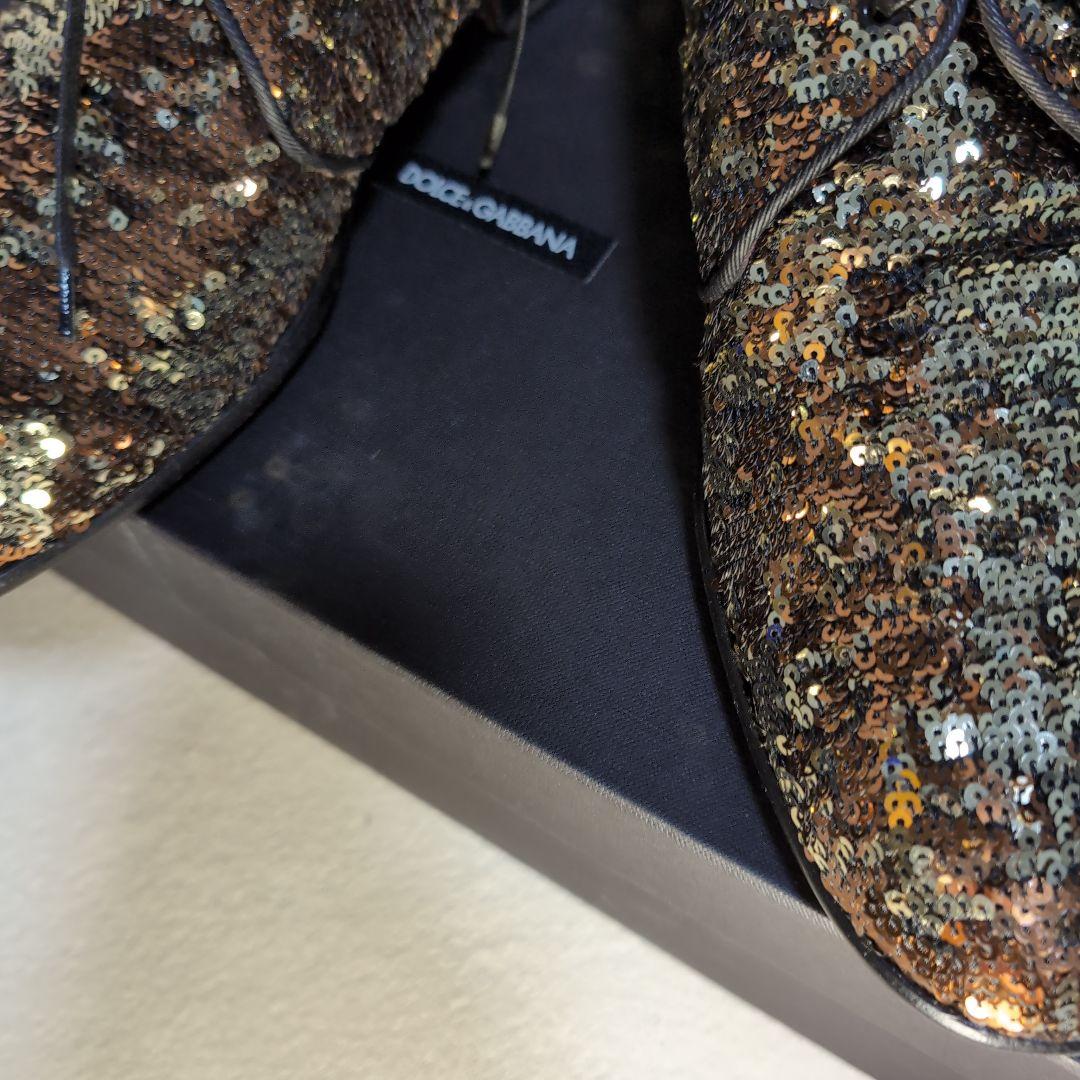 美品❀D＆G豪華絢爛❀スパンコールドレスレザーシューズ