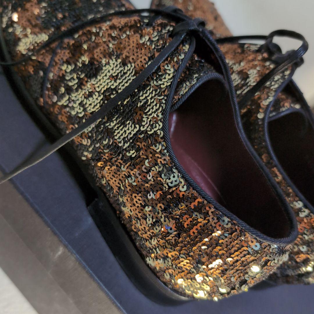 美品❀D＆G豪華絢爛❀スパンコールドレスレザーシューズ