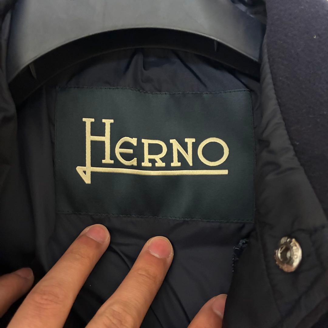 HERNO ネイビー ダウンジャケット　ブラック　ハイブリッド　ナイロン
